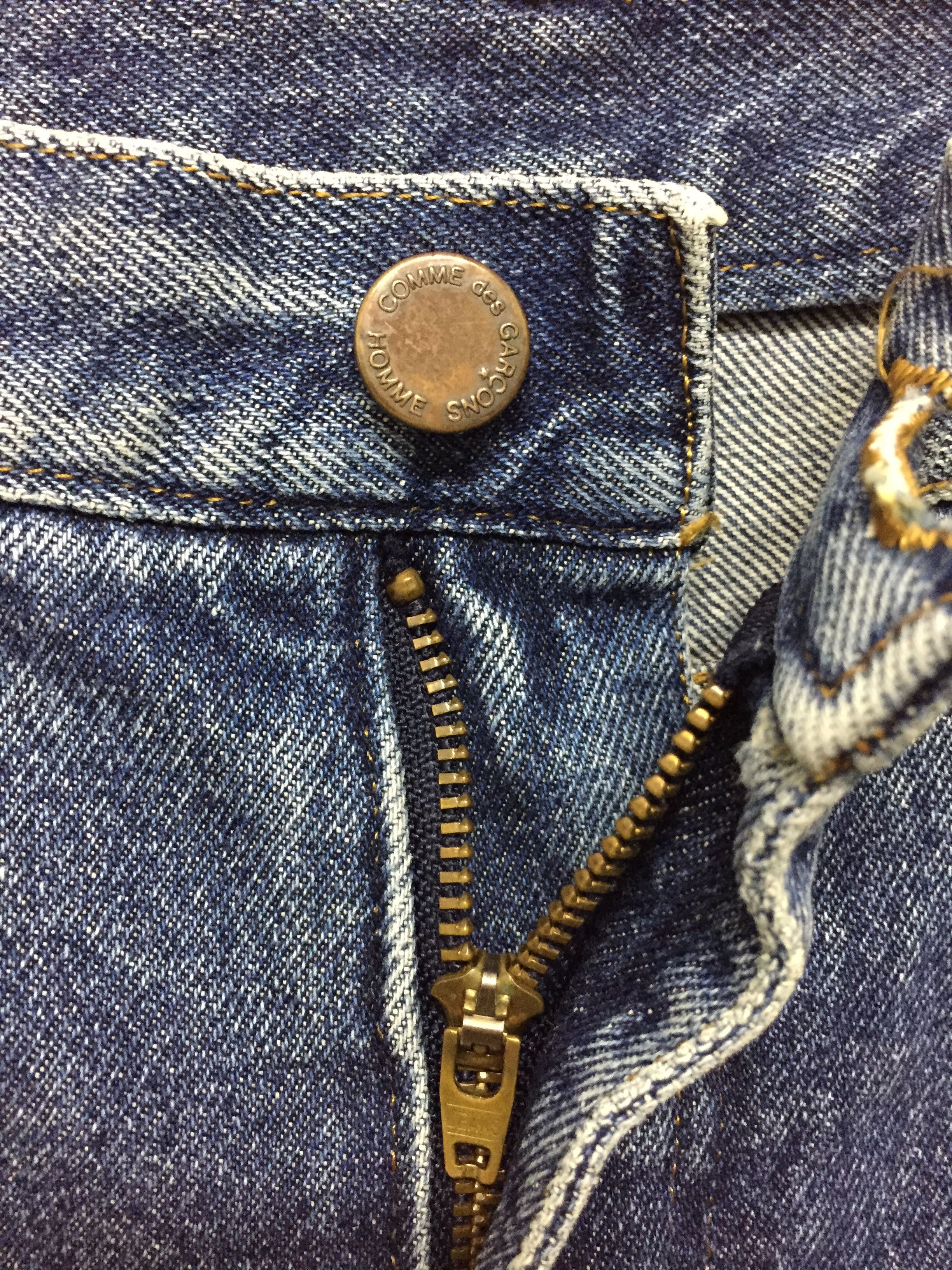Comme des Garcons Homme Plus AD1989 Comme Des Garcons Homme Wash faded leather patch Logo Size US 31 - 10 Thumbnail