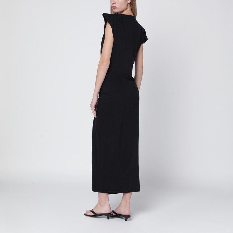 Isabel Marant Isabel Marant Long Black Nadela Jersey Dress Size S / US 4 / IT 40 - 2 Thumbnail