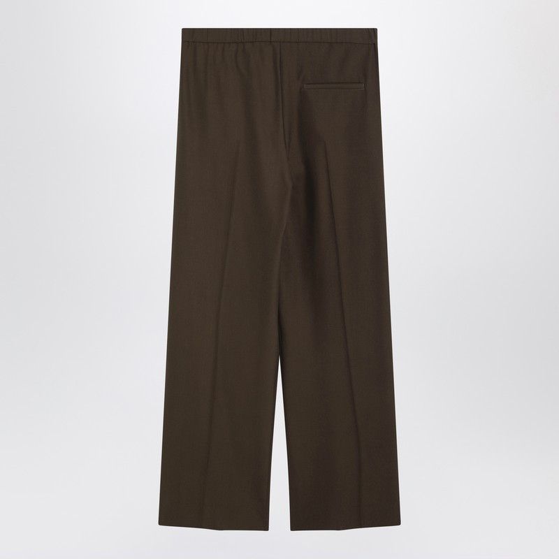 Loewe Loewe Khaki Green Wool Trousers Size 27" / US 4 / IT 40 - 2 Thumbnail