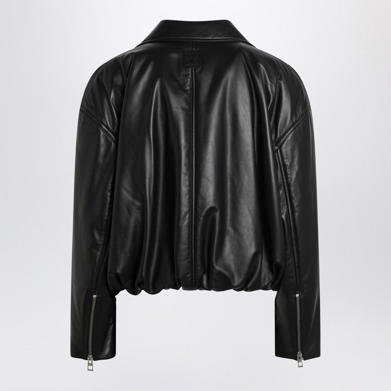 Loewe Loewe Black Leather Biker Jacket Size S / US 4 / IT 40 - 2 Thumbnail