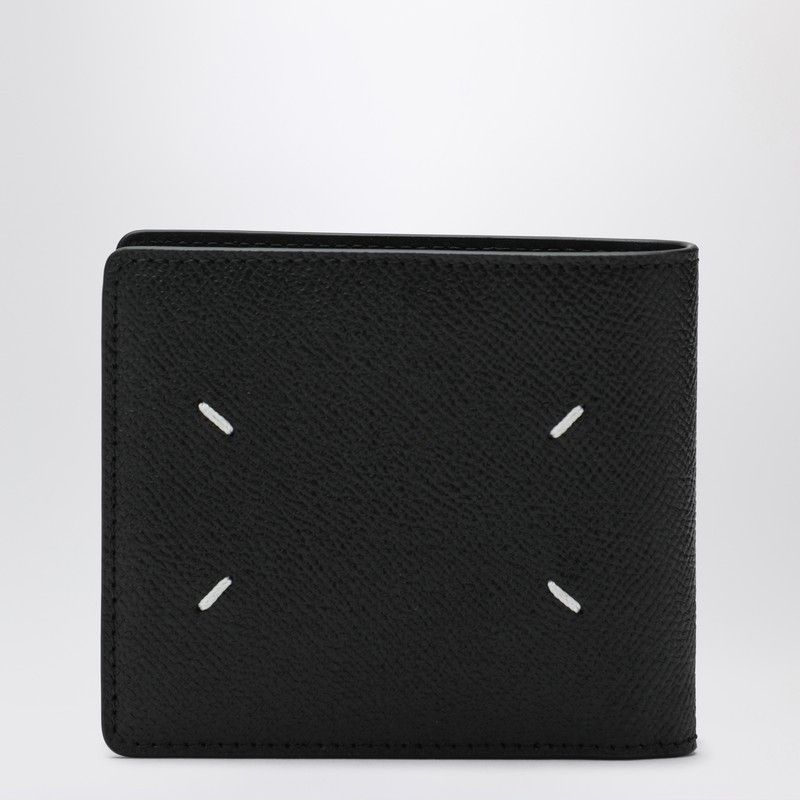 Maison Margiela Maison Margiela Black Bi-Fold Leather Wallet Size ONE SIZE - 2 Thumbnail
