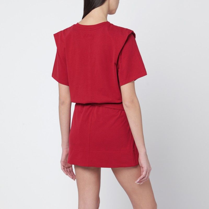 Isabel Marant Isabel Marant Cherry-Coloured Zelitos Cotton T-Shirt Size XS / US 0-2 / IT 36-38 - 2 Thumbnail
