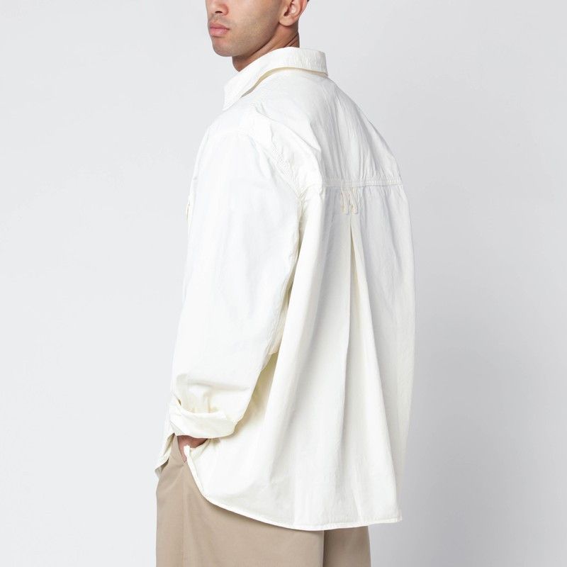 Willy Chavarria Willy Chavarria Corcoran White Cotton Shirt Size US M / EU 48-50 / 2 - 2 Thumbnail