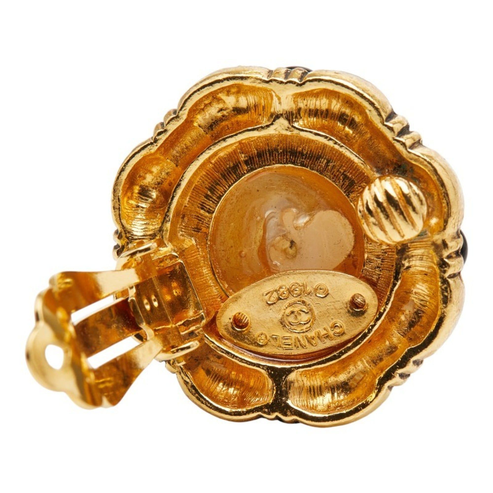 Chanel CHANEL Vintage Pearl Earrings, Gold Plated, Women's Size ONE SIZE - 4 Thumbnail