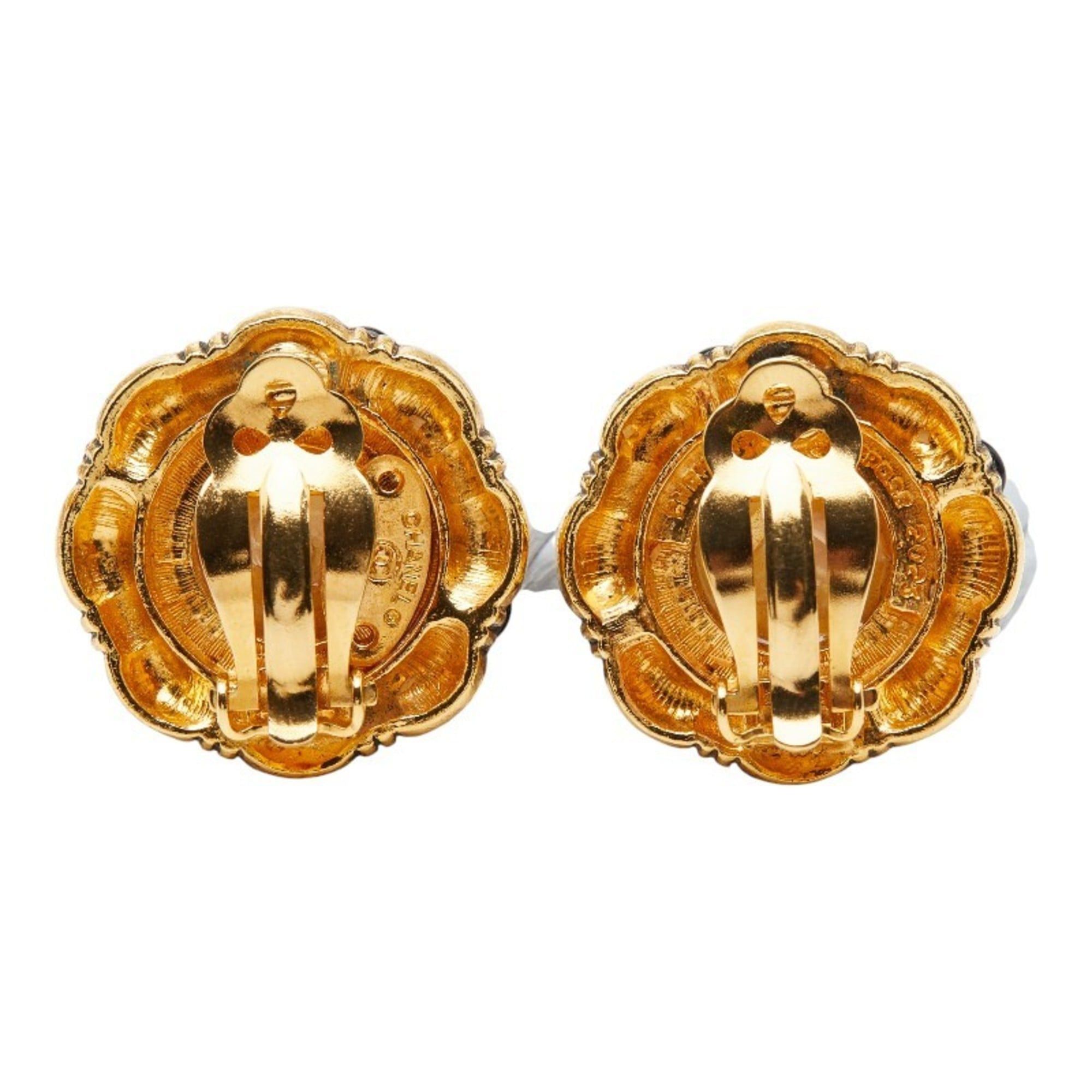 Chanel CHANEL Vintage Pearl Earrings, Gold Plated, Women's Size ONE SIZE - 3 Thumbnail
