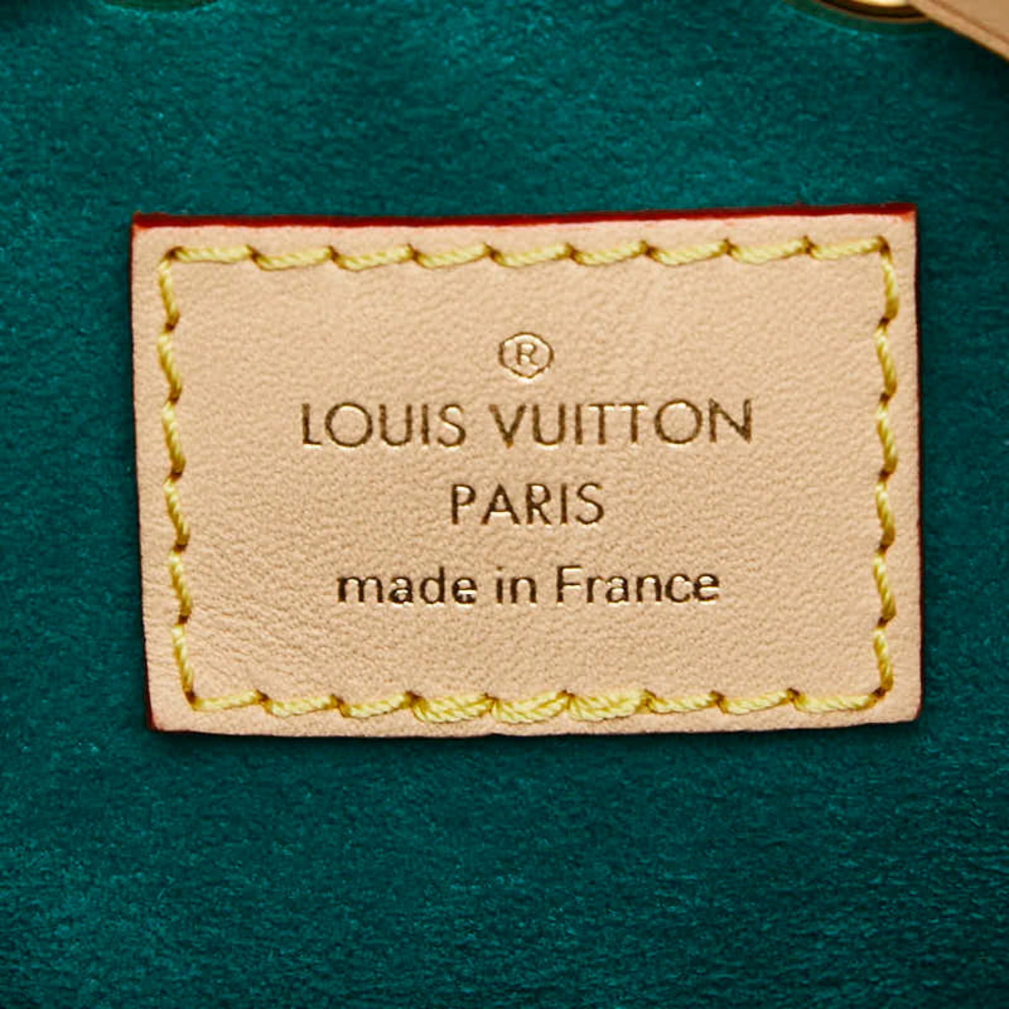 Louis Vuitton Louis Vuitton x Sun Yitian Nicolas Ghesquière Animogram Nano Noe Handbag/Shoulder Bag, 2-Way, M11305, Brown/Pink Leather, Women's, LOUIS VUITTON Size ONE SIZE - 9 Thumbnail