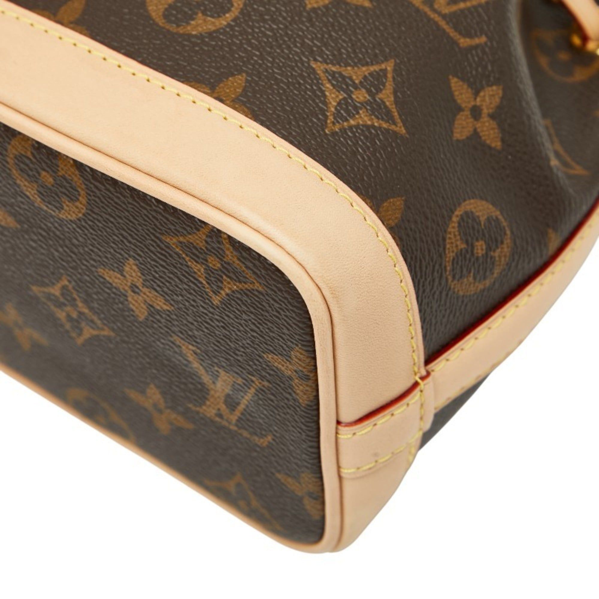 Louis Vuitton Louis Vuitton x Sun Yitian Nicolas Ghesquière Animogram Nano Noe Handbag/Shoulder Bag, 2-Way, M11305, Brown/Pink Leather, Women's, LOUIS VUITTON Size ONE SIZE - 6 Thumbnail