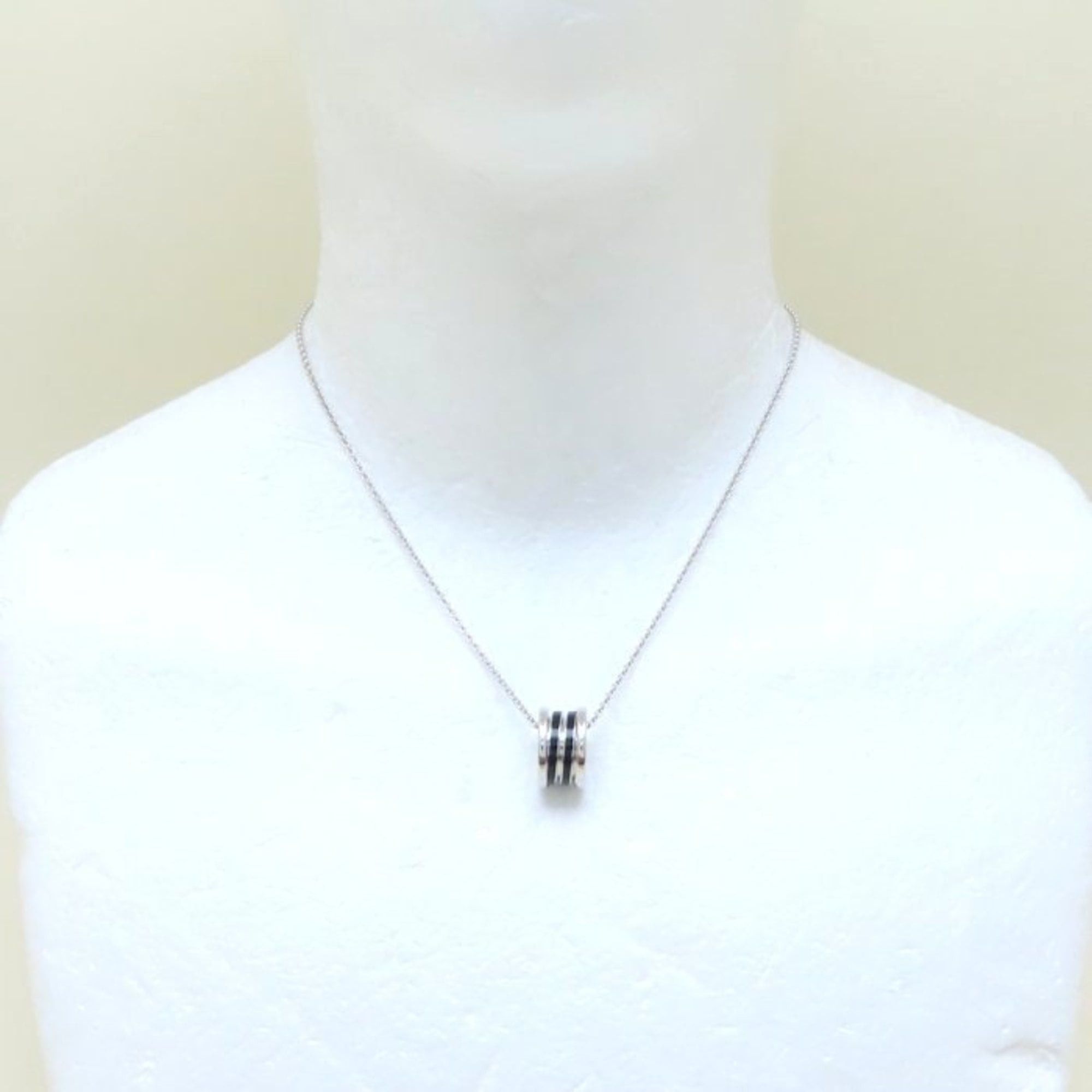Other BVLGARI B.zero1 Necklace in 18K White Gold with Black Ceramic for Women, 294504 Size ONE SIZE - 2 Thumbnail