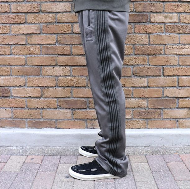 Needles Needles Narrow Track pant poly smooth Charcoal Tokyo Exclusive Nepenthes 18aw Large Grailed