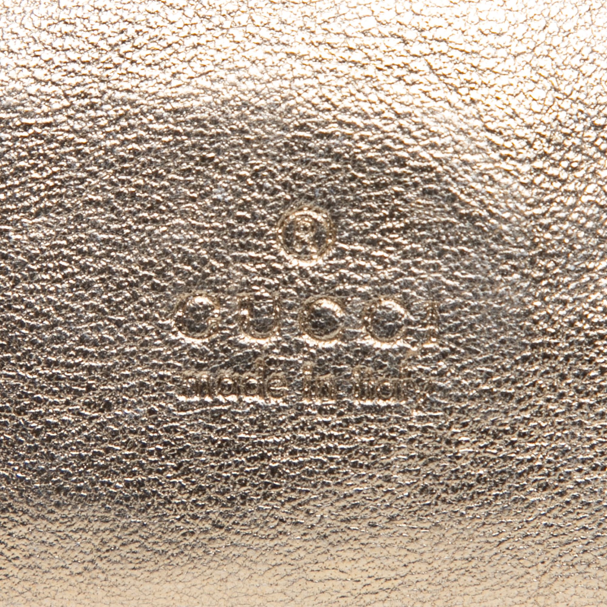 Gucci Gucci Metallic Leather Drawstring Pouch Size ONE SIZE - 5 Thumbnail