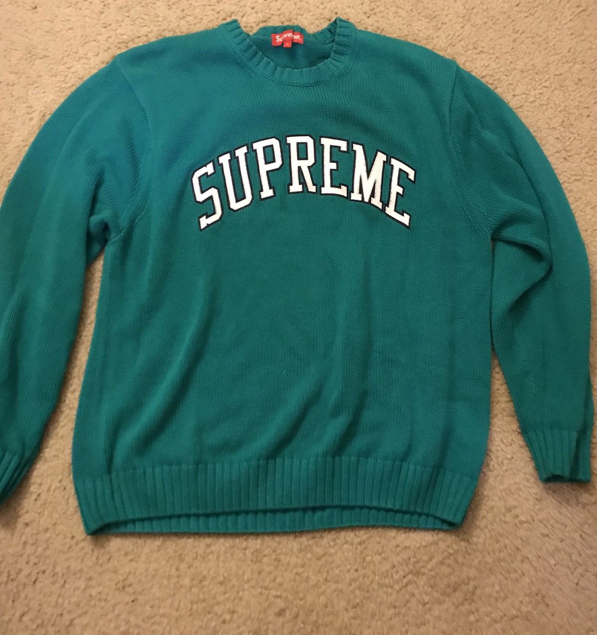 Supreme tackle twill on sale sweater