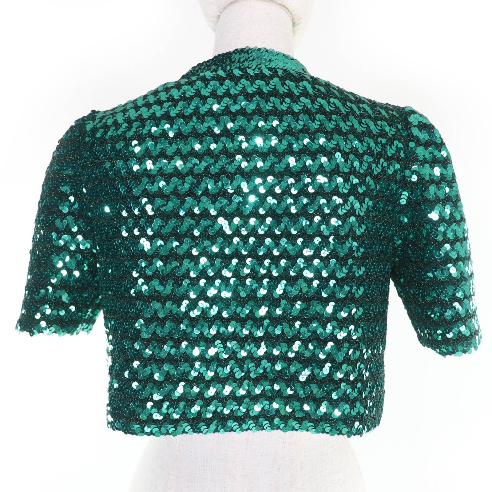 Gucci Gucci Gucci Sequined Acrylic Bolero Jacket Plastic Tops 653449 DUTY FREE for USA Size ONE SIZE - 3 Thumbnail