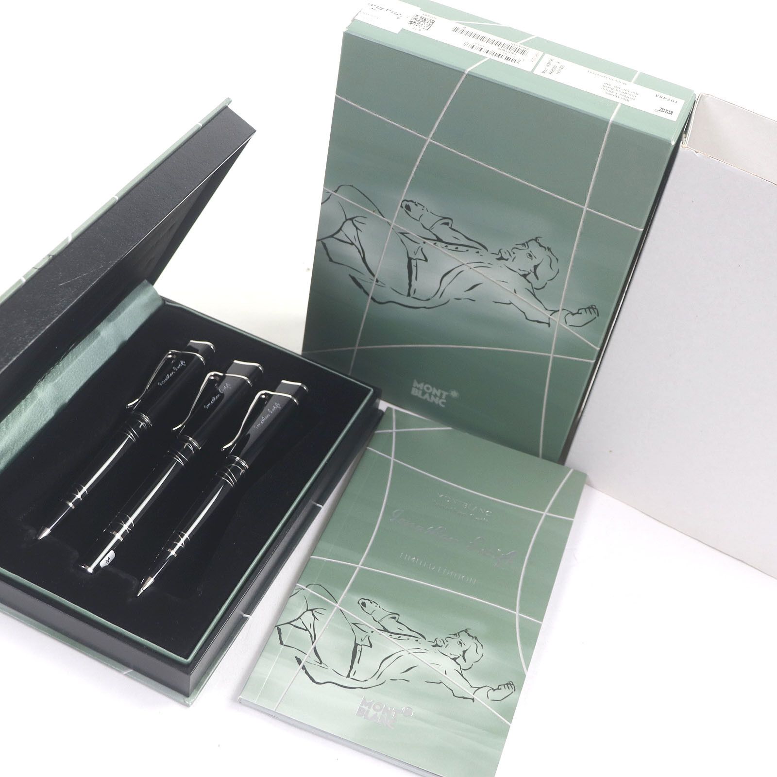 Montblanc Montblanc Montblanc Jonathan Swift Three-Piece Set Fountain Pen Set Metal Pen DUTY FREE for USA Size ONE SIZE - 2 Thumbnail