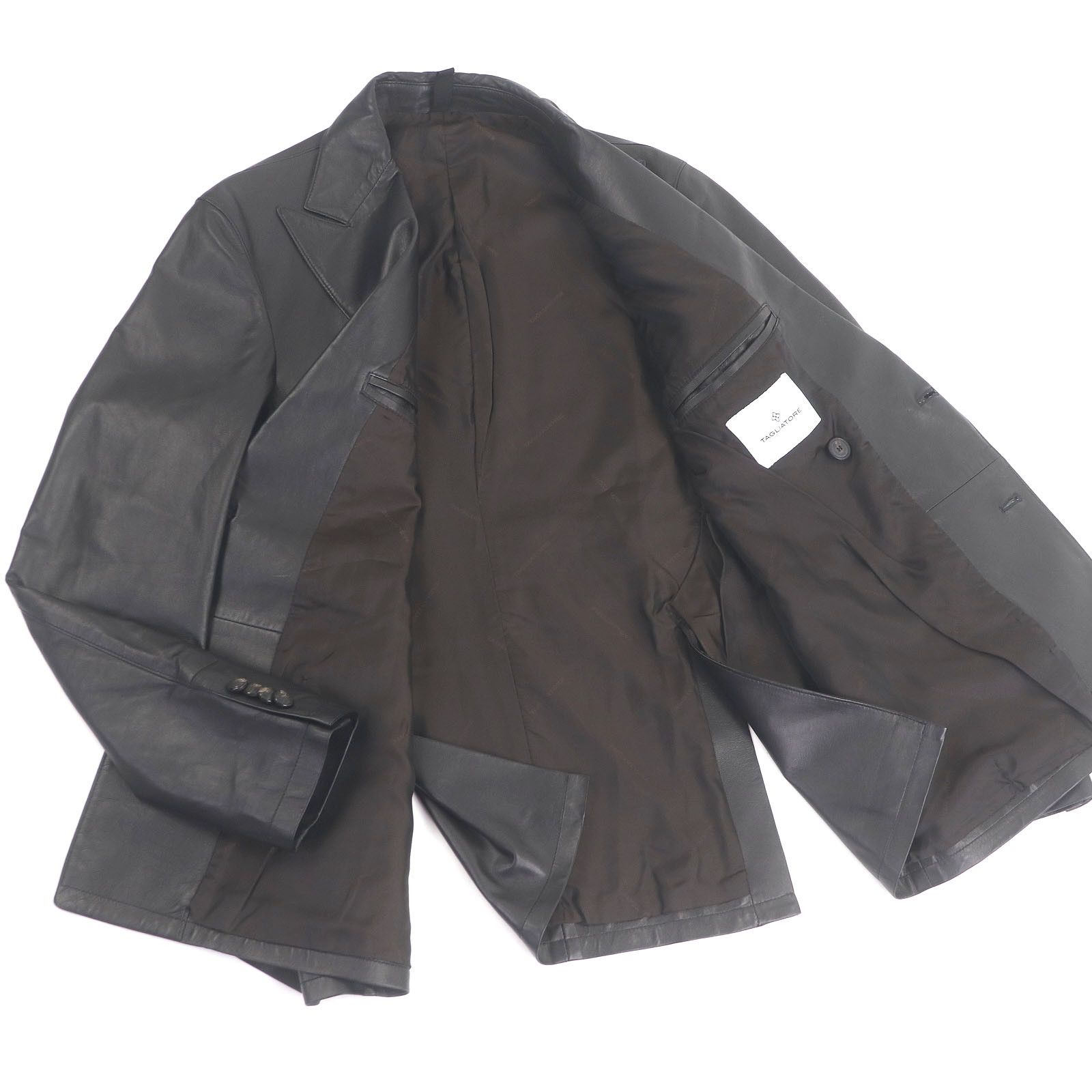 Other Other TAGLIATORE PIERL Boutonniere Lamb Leather Jacket Leather Outerwear DUTY FREE for USA Size ONE SIZE - 3 Thumbnail