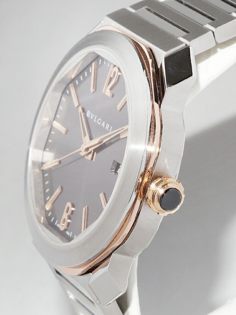 Bvlgari Bvlgari Bvlgari Grey Dial Octo Roma Watch OCP41SG Calfskin Automatic OCP41SG DUTY FREE for USA Size ONE SIZE - 4 Thumbnail