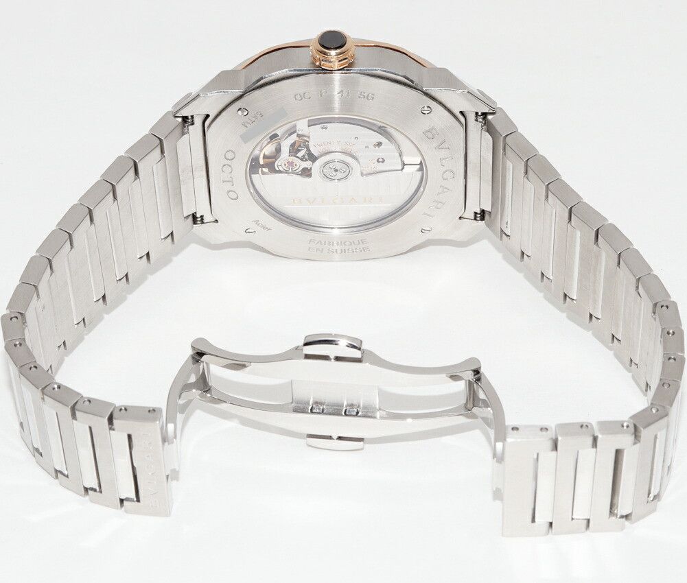 Bvlgari Bvlgari Bvlgari Grey Dial Octo Roma Watch OCP41SG Calfskin Automatic OCP41SG DUTY FREE for USA Size ONE SIZE - 2 Thumbnail