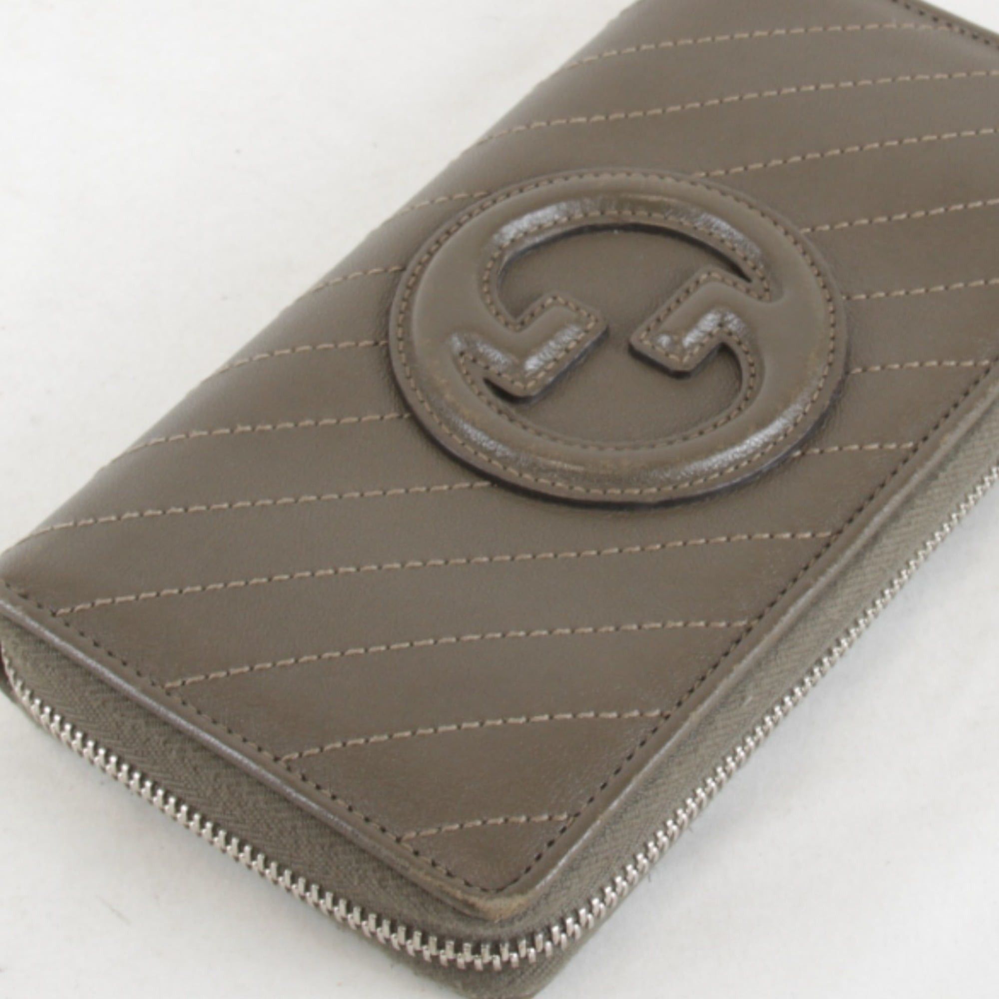 Gucci GUCCI Blondie Round Zip Wallet 760312/496334, Brown Leather, Women's Size ONE SIZE - 13 Thumbnail