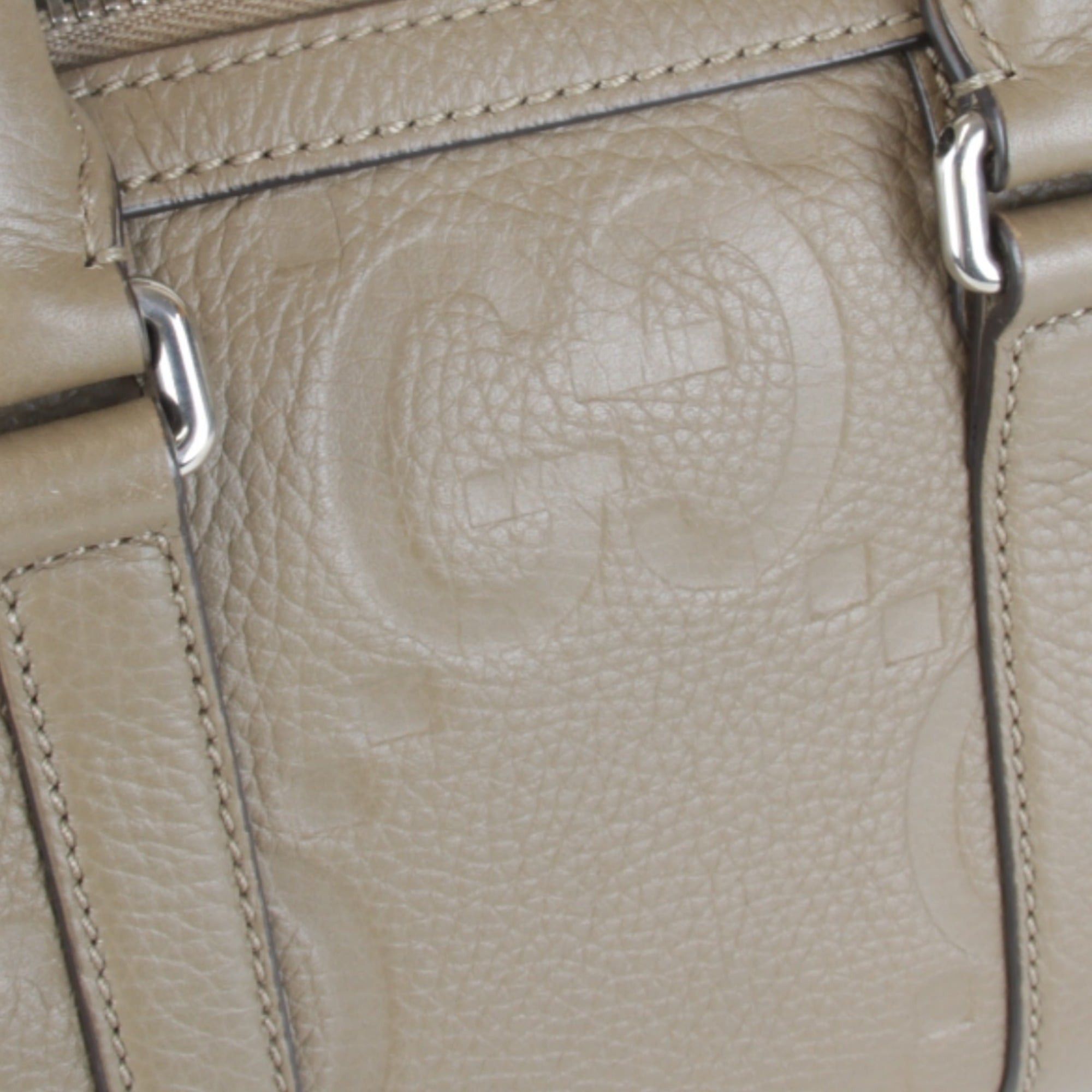 Gucci GUCCI Jumbo GG Mini Duffle Handbag 725292.498025, Beige Leather, Women's Size ONE SIZE - 11 Thumbnail