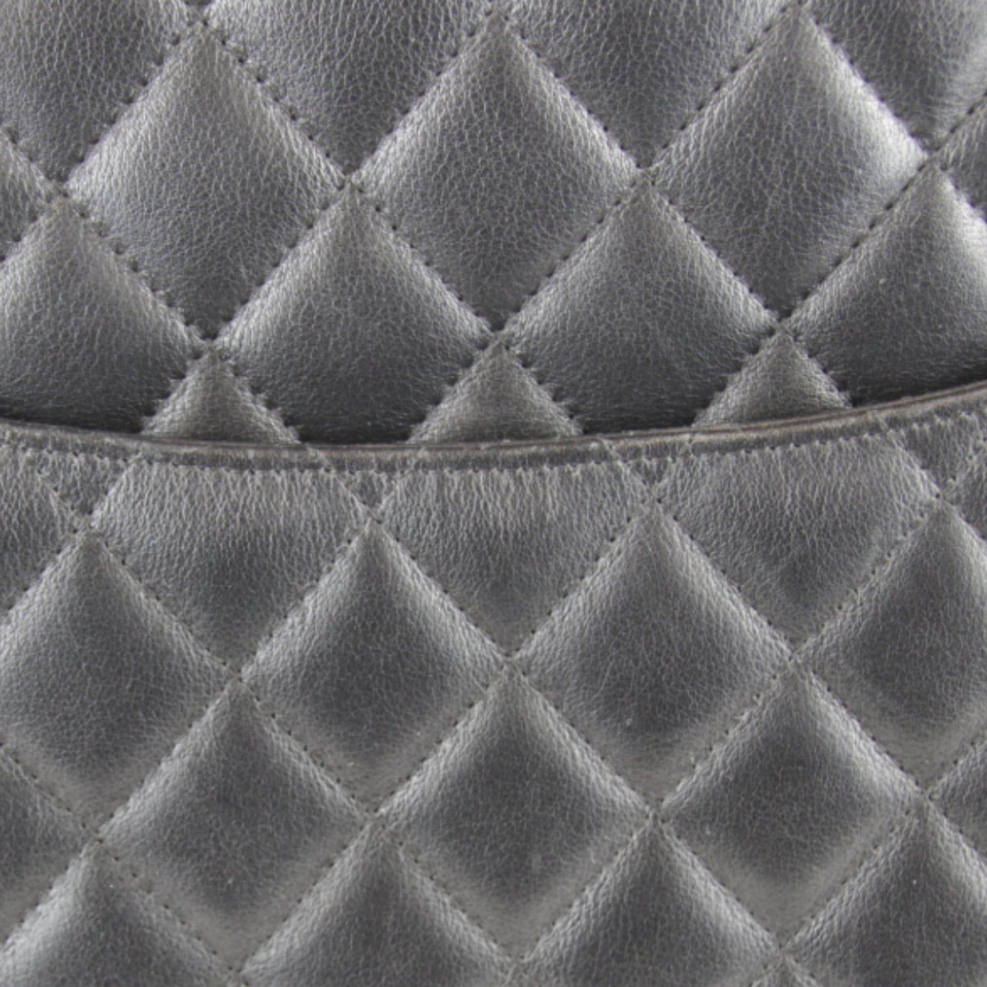 Chanel CHANEL Cambon Line Large Tote A25169, Lambskin Black, Women's Size ONE SIZE - 6 Thumbnail