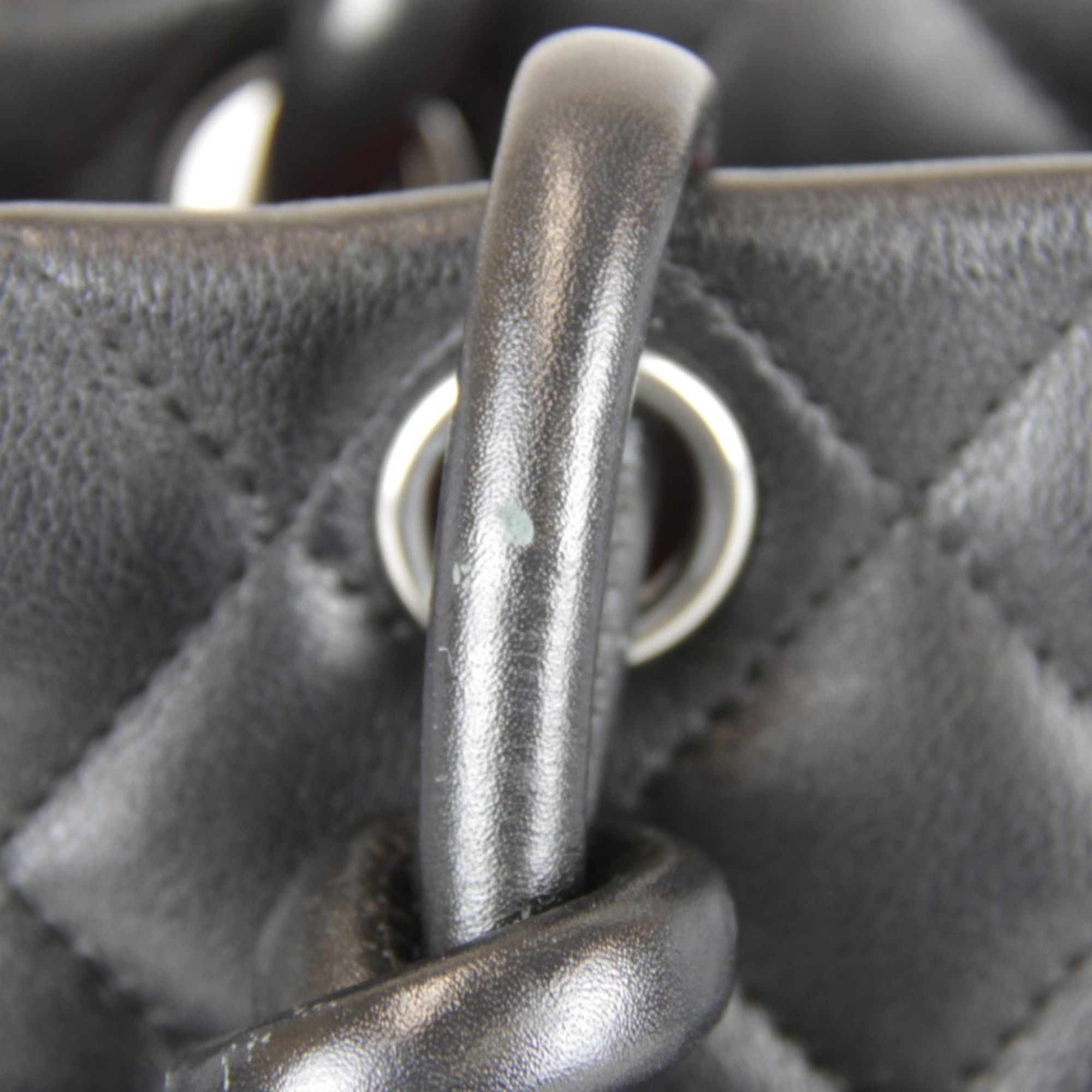 Chanel CHANEL Cambon Line Large Tote A25169, Lambskin Black, Women's Size ONE SIZE - 12 Thumbnail