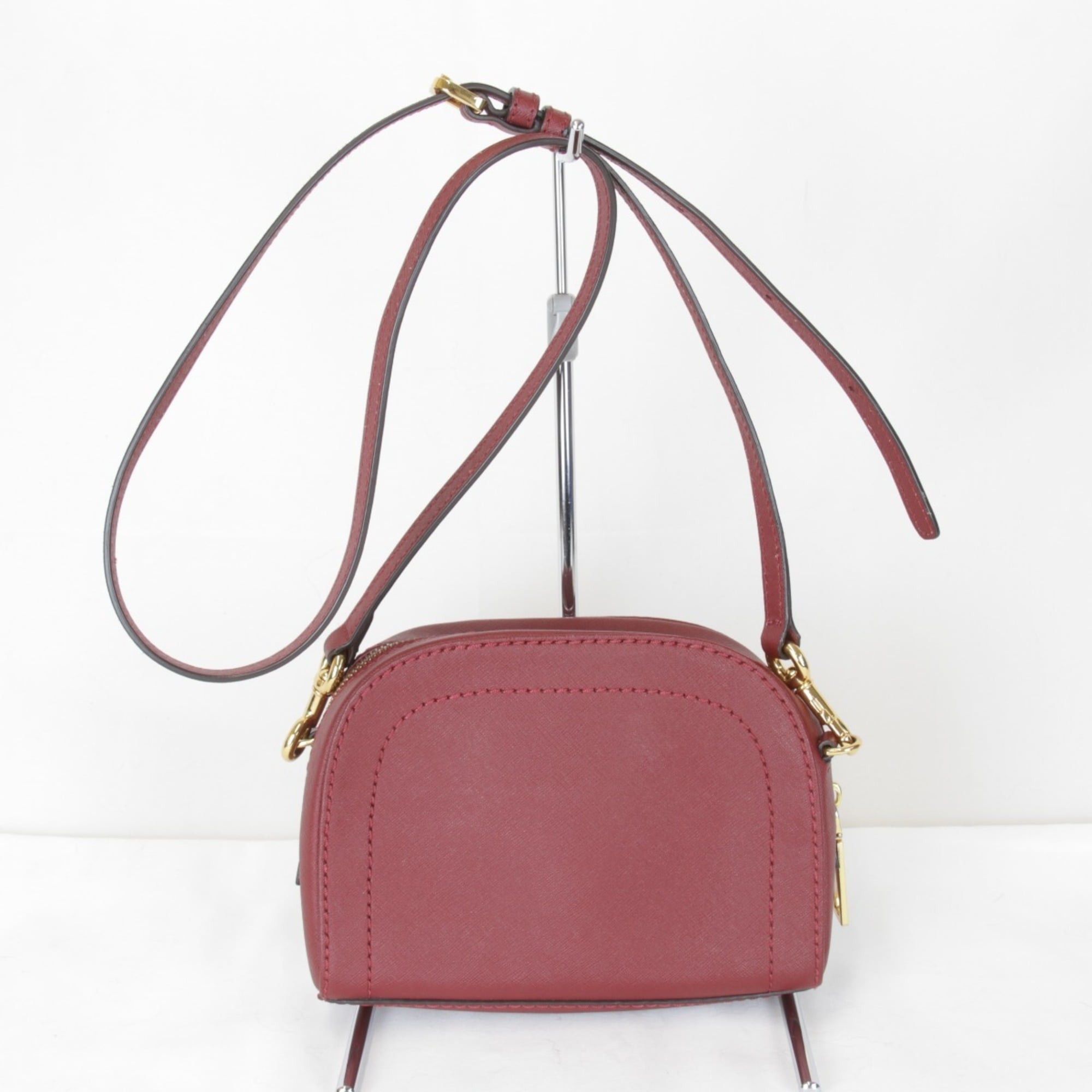 Marc Jacobs MARC JACOBS Women's Wine Red Compact Leather Shoulder Bag Size ONE SIZE - 2 Thumbnail