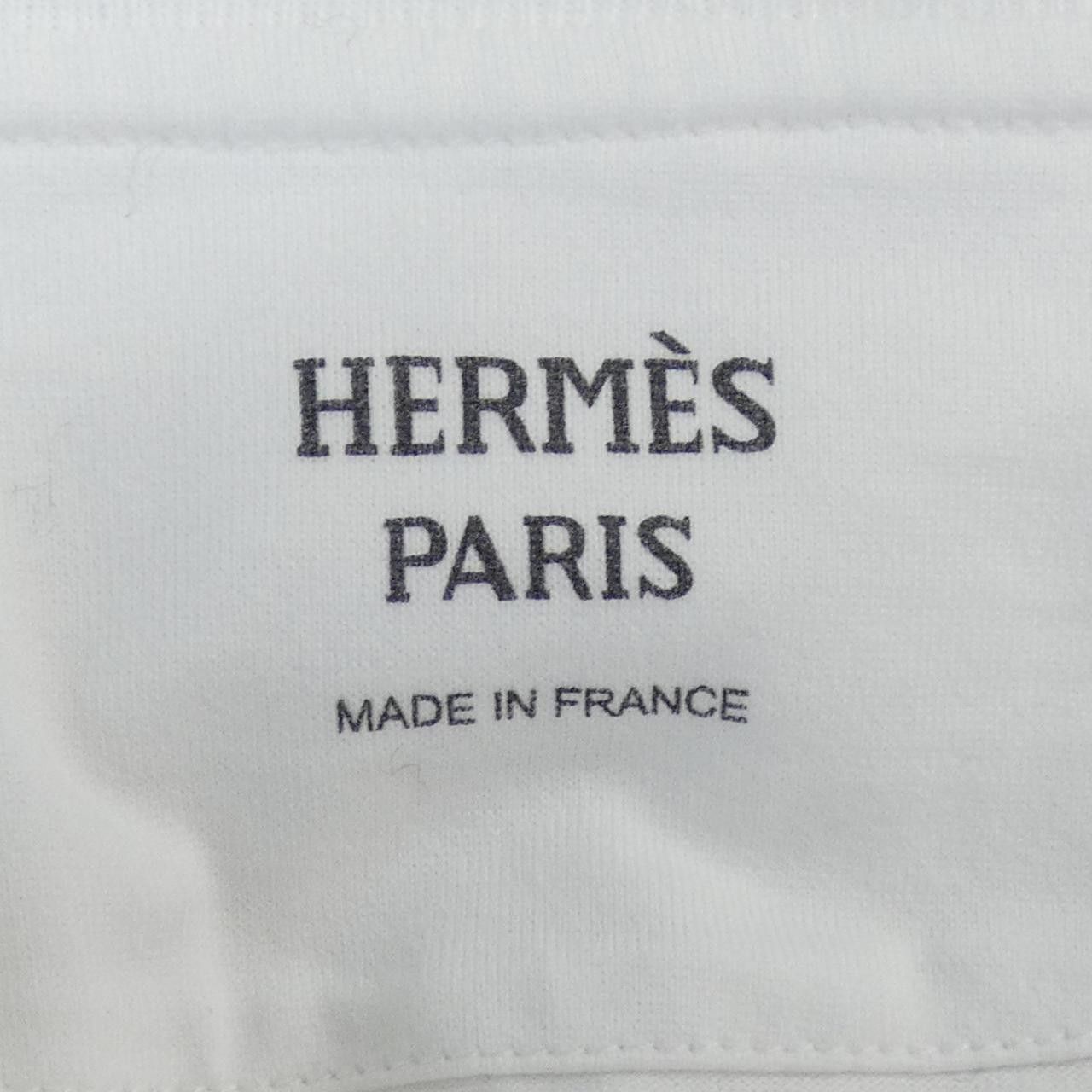 Hermes Hermes Hermes T-shirt Cotton T-shirt38 Cotton T-Shirts DUTY FREE for USA Size ONE SIZE - 4 Thumbnail