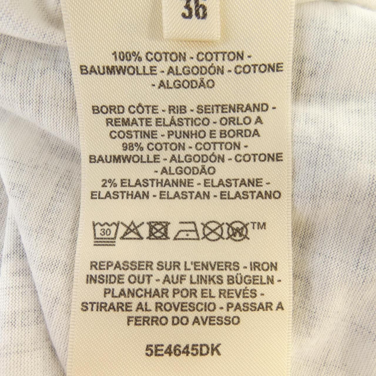 Hermes Hermès BOLDUC AU CARRE T-shirt 36 Cotton T-Shirts DUTY FREE for USA