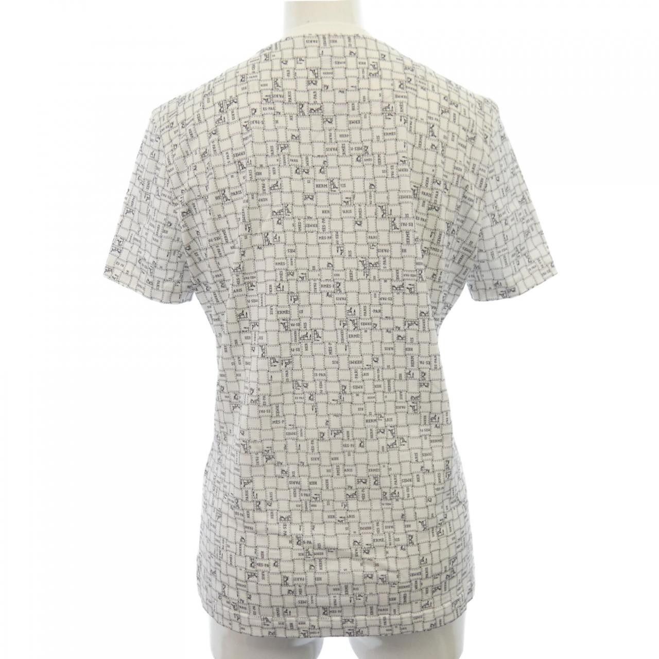 Hermes Hermès BOLDUC AU CARRE T-shirt 36 Cotton T-Shirts DUTY FREE for USA
