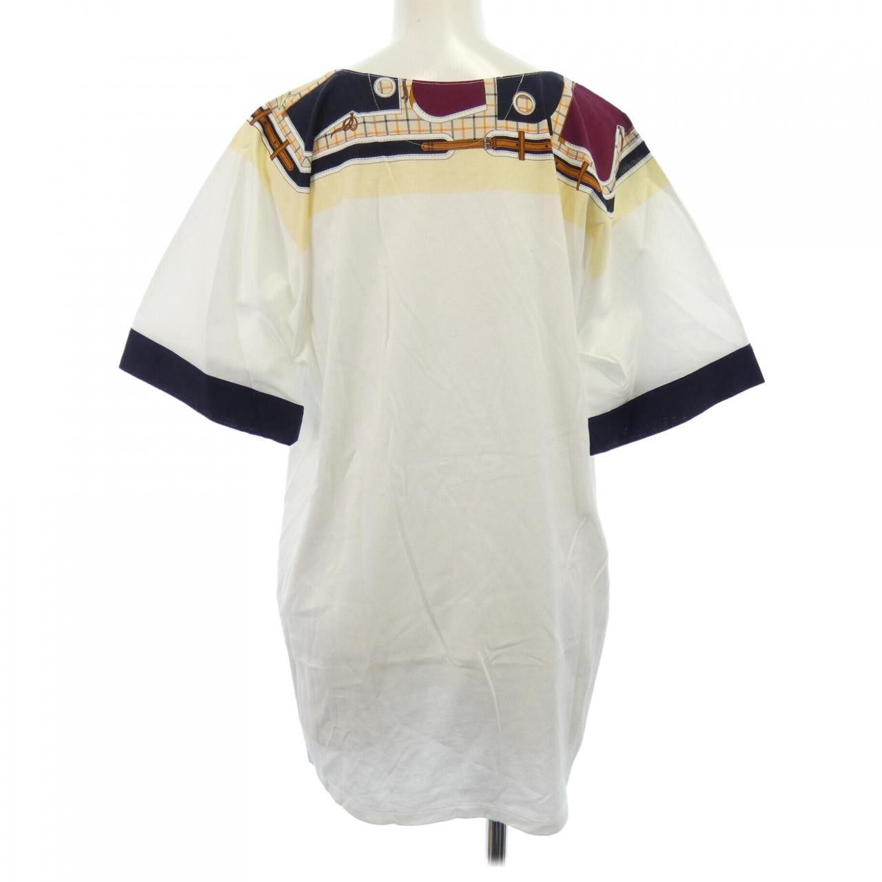 Hermes Hermes Hermès T-shirt40 Cotton T-Shirts DUTY FREE for USA Size ONE SIZE - 2 Thumbnail