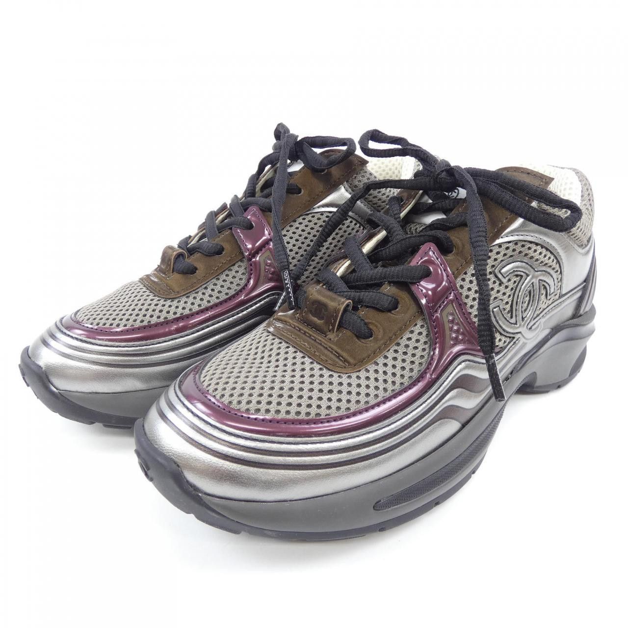 Chanel Chanel Chanel G45077B13305 Sneakers Leather Shoes G45077B13305 DUTY FREE for USA Size ONE SIZE - 3 Thumbnail