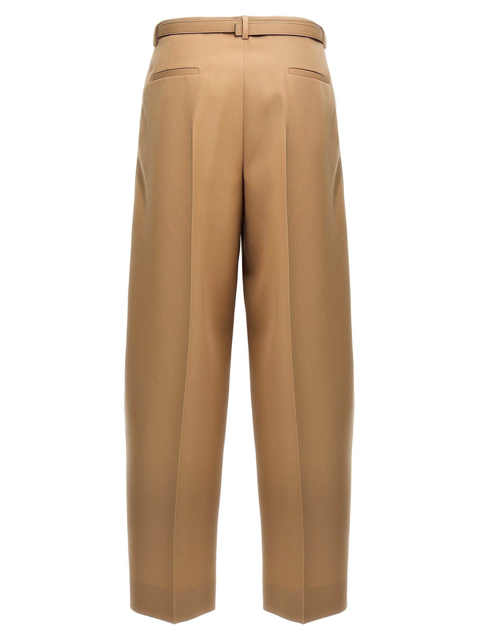 Jil Sander Gabardine Belt Pants Size 28" / US 6 / IT 42 - 2 Thumbnail