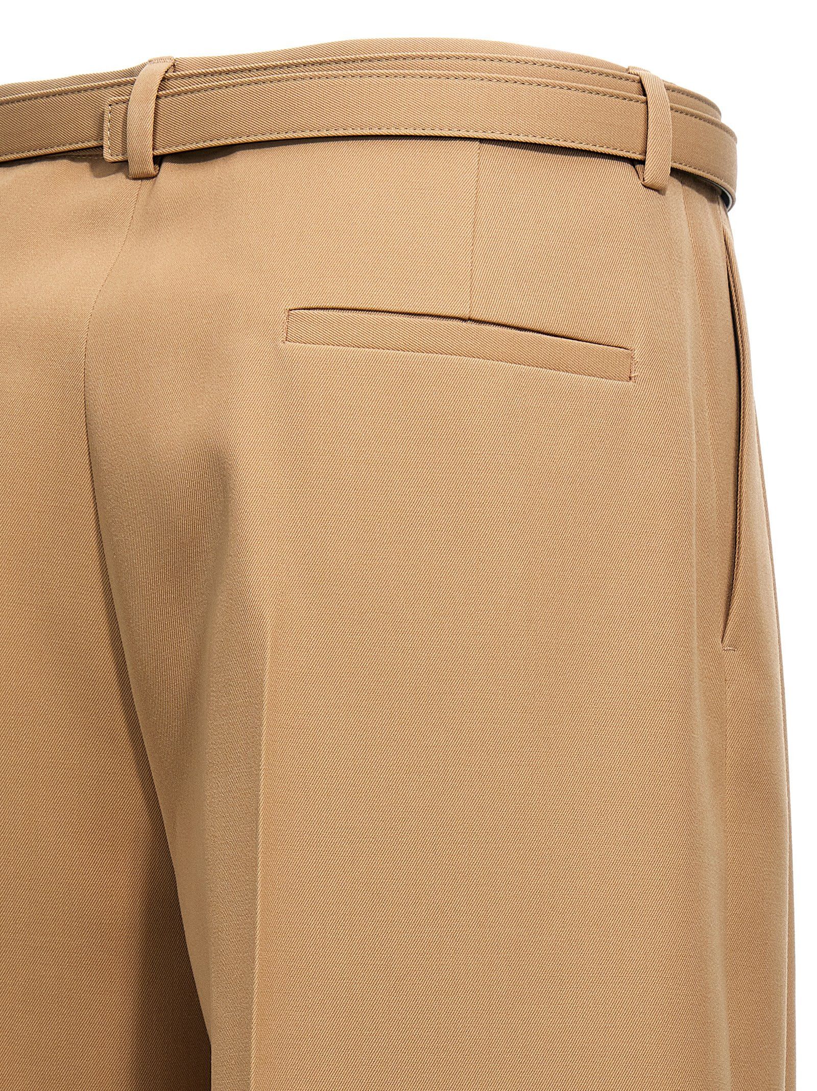 Jil Sander Gabardine Belt Pants Size 28" / US 6 / IT 42 - 4 Thumbnail