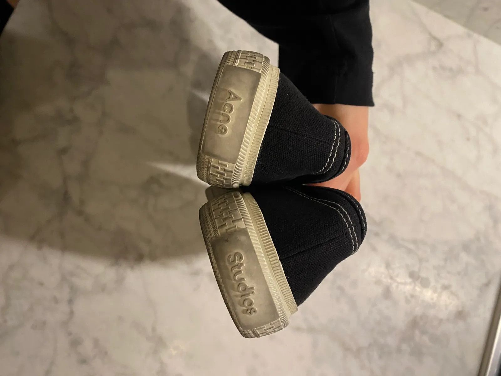 Acne Studios Acne Studios Ballow Tumbled Slip-On Sneakers Size US 6 / IT 36 - 3 Thumbnail
