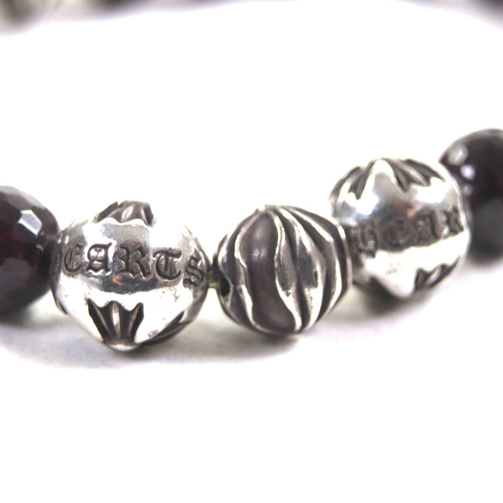 Chrome Hearts Other Chrome Hearts Silver Garnet Bracelet Metal Bracelet DUTY FREE for USA Size ONE SIZE - 5 Thumbnail