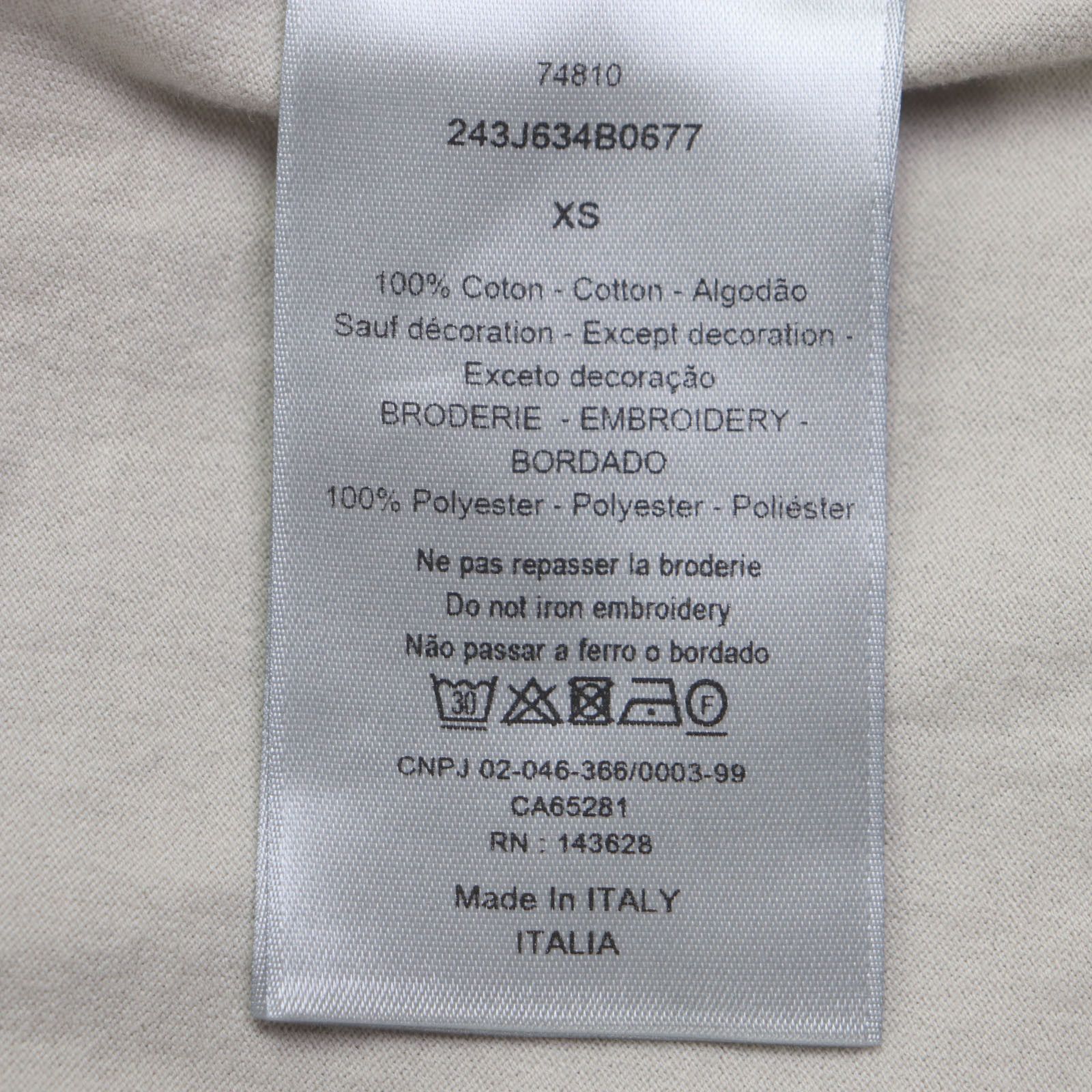 Dior Dior Dior Cotton Short Sleeve T-shirt Cotton T-Shirts 243J634B0677 DUTY FREE for USA Size ONE SIZE - 7 Thumbnail