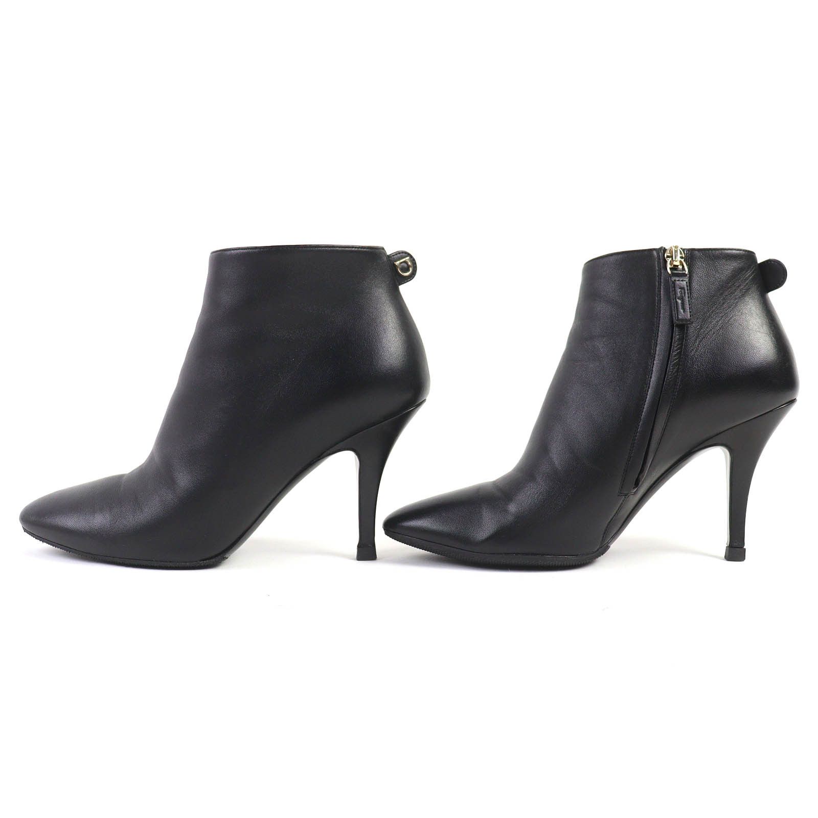 Salvatore Ferragamo Salvatore Ferragamo Salvatore Ferragamo Joan Gancini Leather Ankle Boot Leather Shoes DUTY FREE for USA Size ONE SIZE - 3 Thumbnail