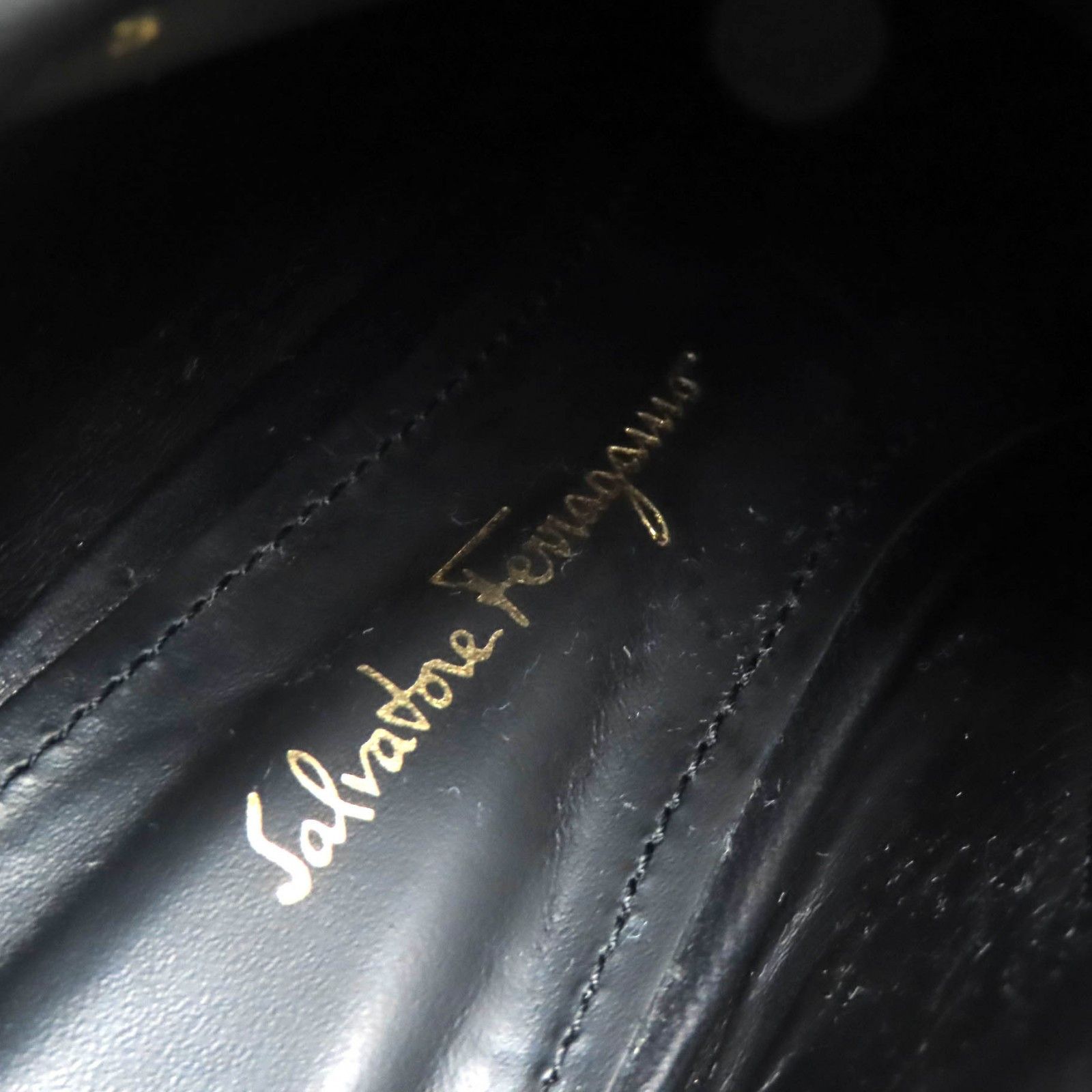 Salvatore Ferragamo Salvatore Ferragamo Salvatore Ferragamo Joan Gancini Leather Ankle Boot Leather Shoes DUTY FREE for USA Size ONE SIZE - 10 Thumbnail
