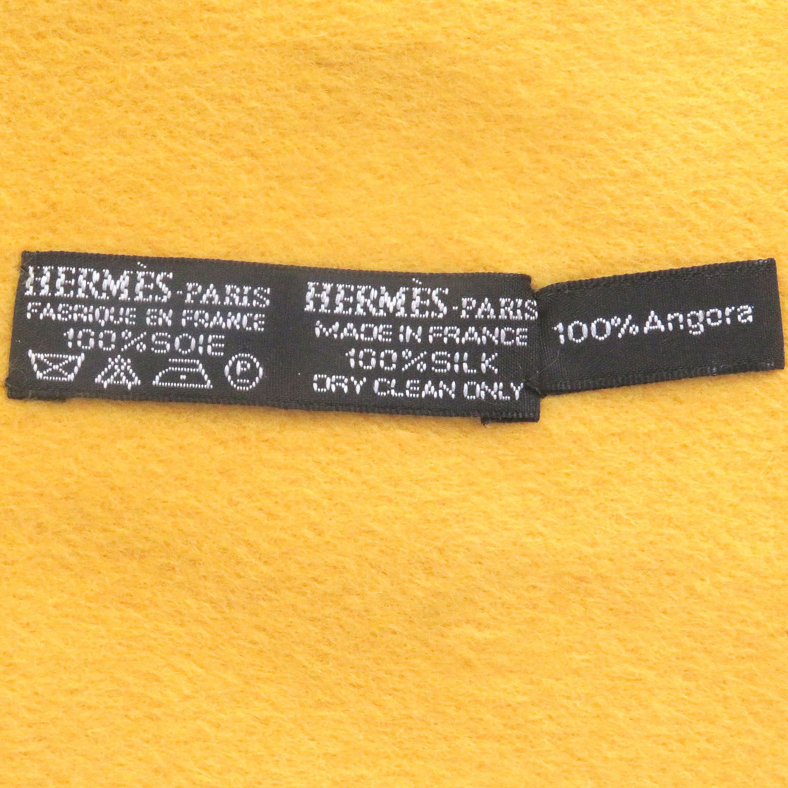 Hermes Hermes Hermès Deer print Silk Fringe Shawl Others Scarf DUTY FREE for USA Size ONE SIZE - 6 Thumbnail