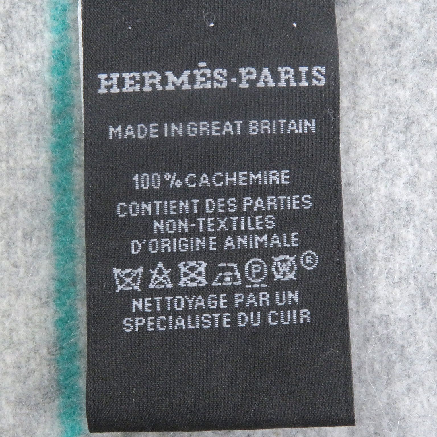 Hermes Hermes Hermès Neo-Rocabar Cashmere Scarf Natural Material Scarf DUTY FREE for USA Size ONE SIZE - 7 Thumbnail