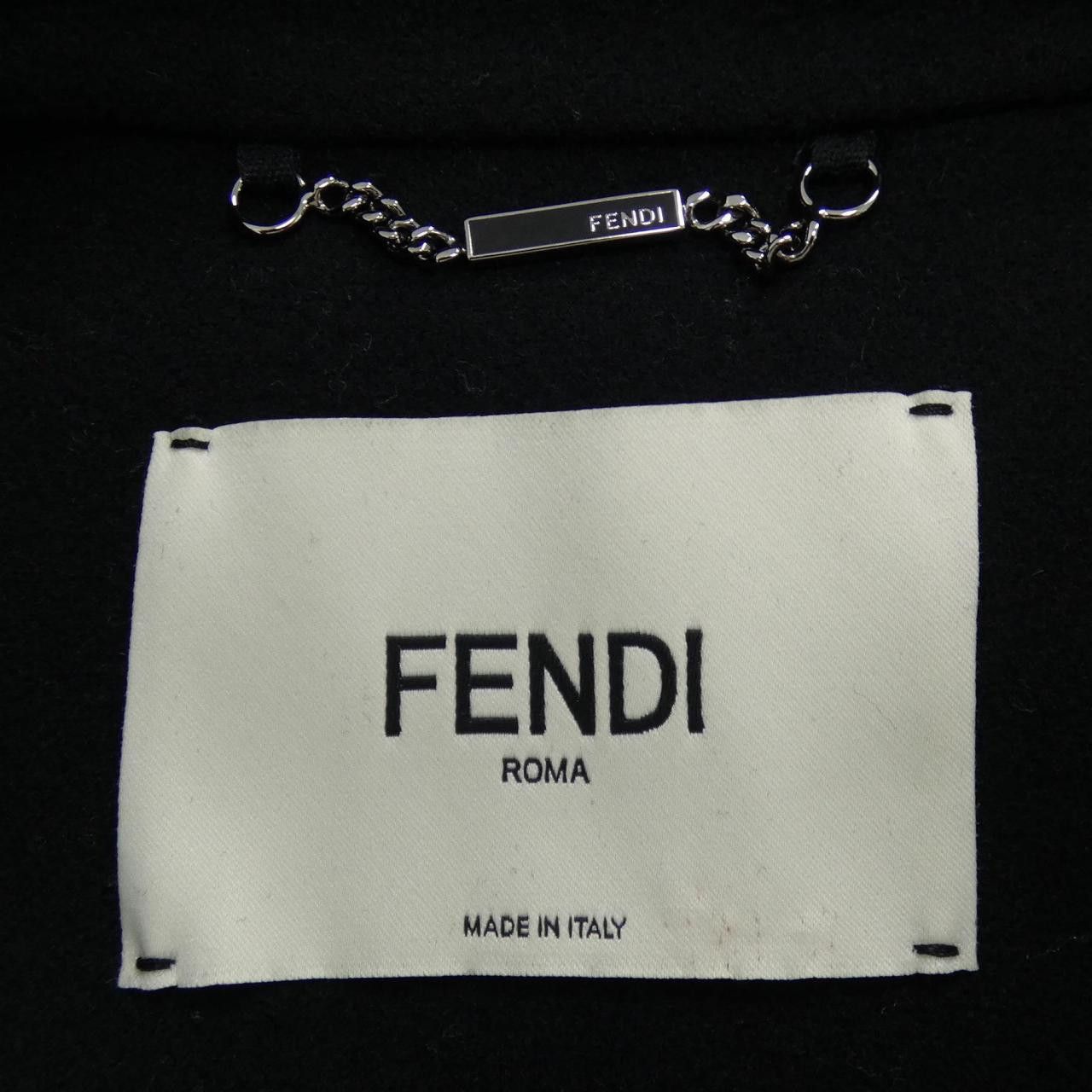 Fendi Fendi Fendi FF8521 A5G0 Wool Fox Pocket Coat Others Outerwear FF8521A5G0 DUTY FREE for USA Size ONE SIZE - 4 Thumbnail