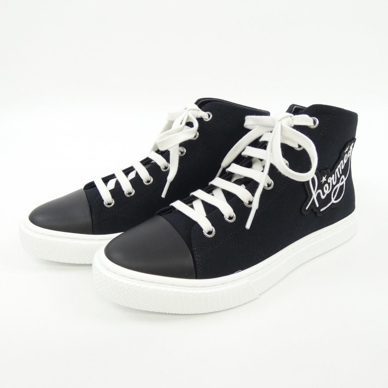 Hermes Hermes Hermes Cotton Canvas/Calf Sneakers Cotton Shoes DUTY FREE for USA Size ONE SIZE - 3 Thumbnail