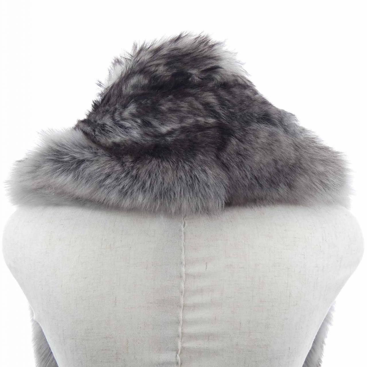 Miu Miu Miu Miu Miu Miu MPY053 S000 18IK Sheepskin Muffler Leather Scarf MPY053 S000 18IK DUTY FREE for USA Size ONE SIZE - 2 Thumbnail