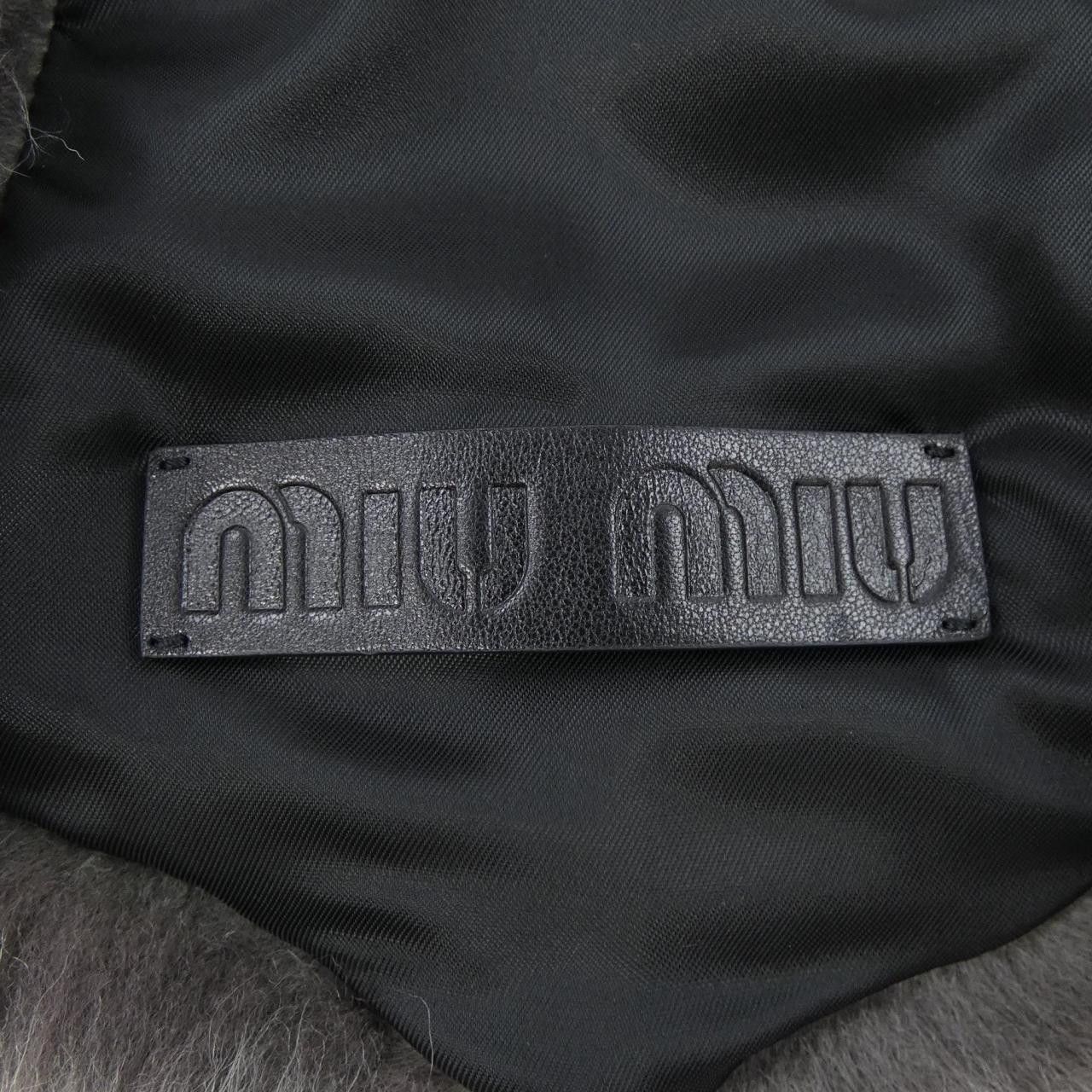 Miu Miu Miu Miu Miu Miu MPY053 S000 18IK Sheepskin Muffler Leather Scarf MPY053 S000 18IK DUTY FREE for USA Size ONE SIZE - 5 Thumbnail