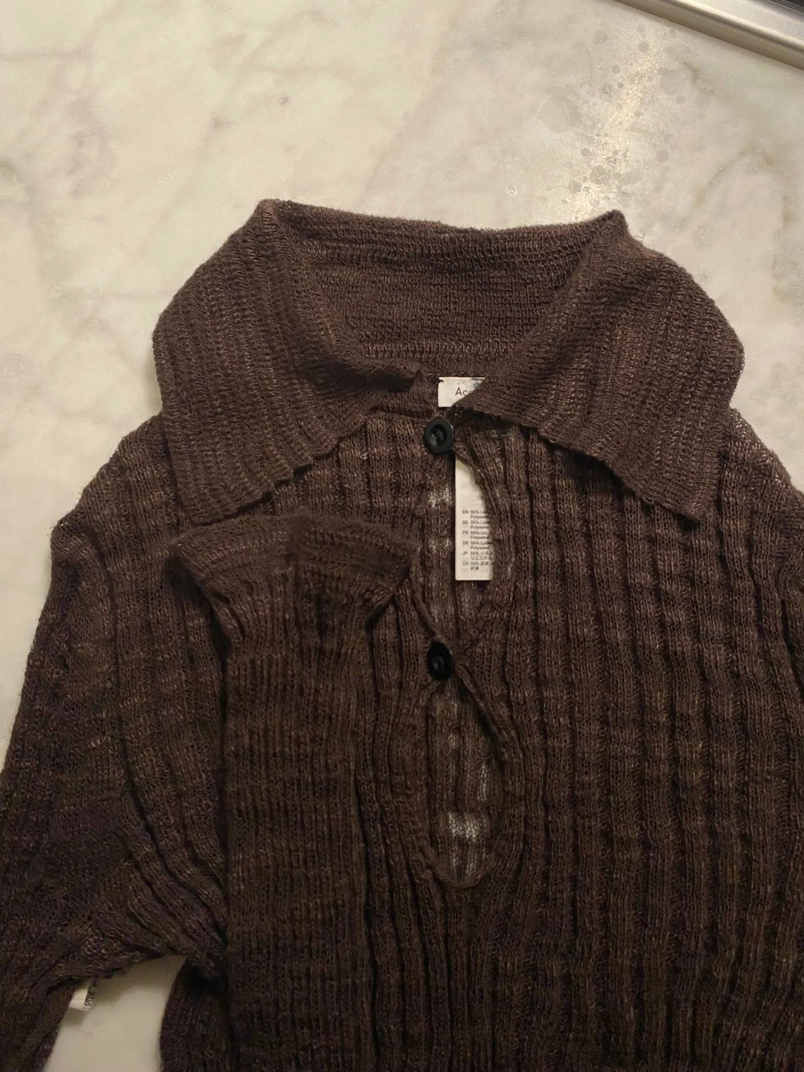 Acne Studios Acne Studios Linen Rib Sweater Size XS / US 0-2 / IT 36-38 - 6 Thumbnail
