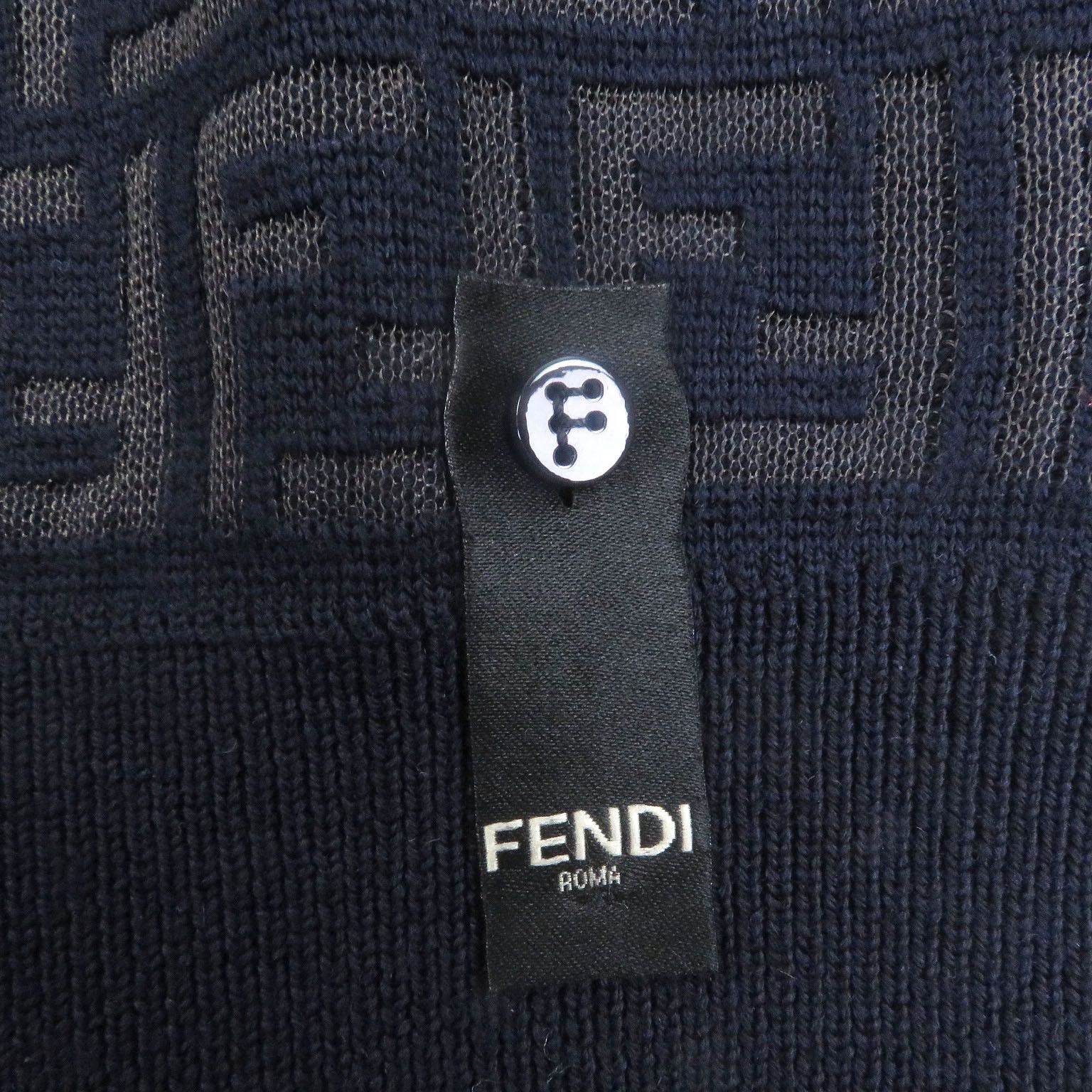 Fendi Fendi Fendi FF Logo Zucca Wool Sweater Others Tops DUTY FREE for USA Size ONE SIZE - 4 Thumbnail