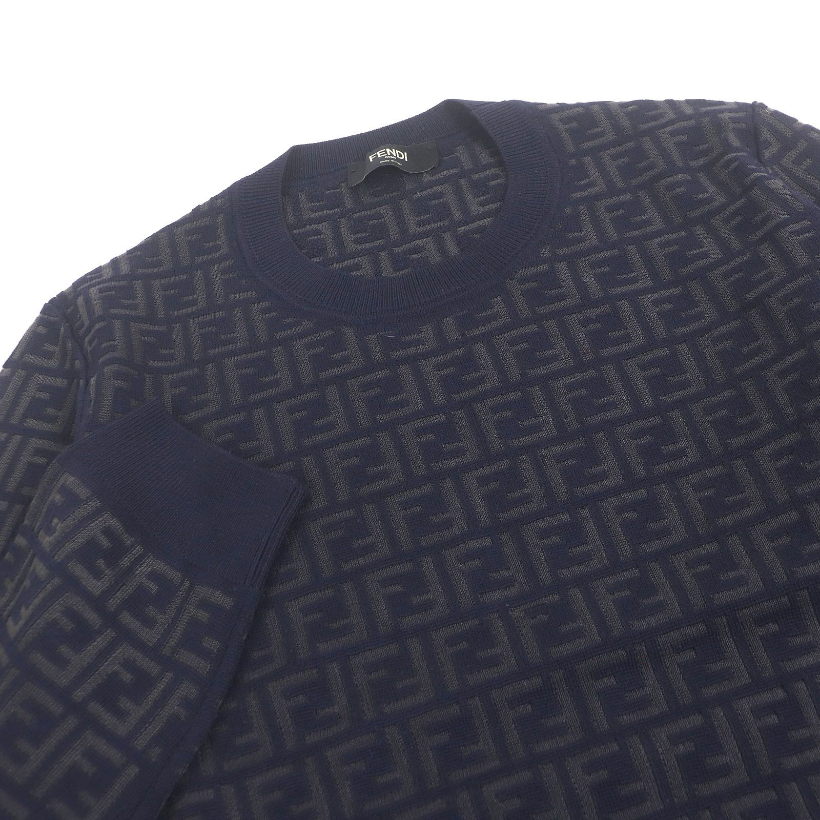 Fendi Fendi Fendi FF Logo Zucca Wool Sweater Others Tops DUTY FREE for USA Size ONE SIZE - 2 Thumbnail