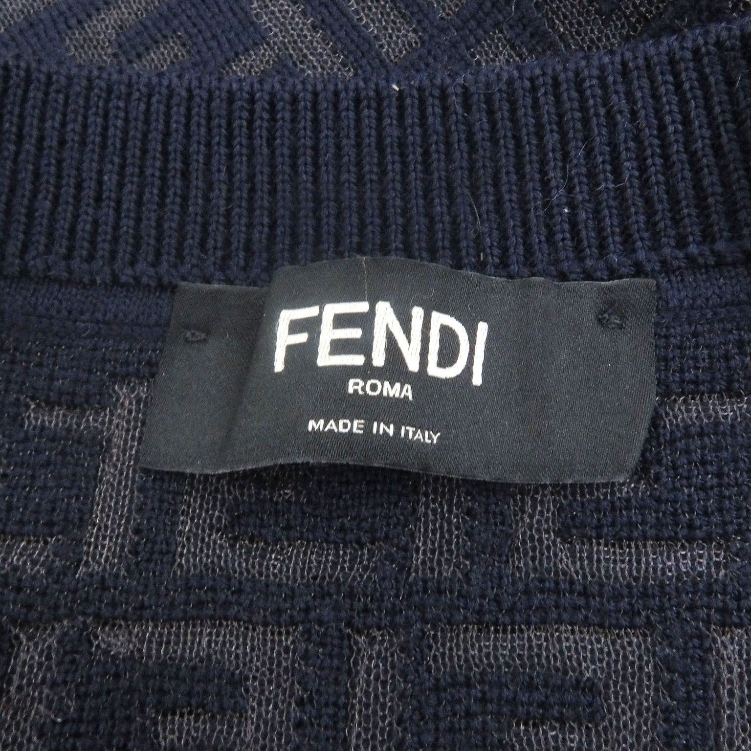 Fendi Fendi Fendi FF Logo Zucca Wool Sweater Others Tops DUTY FREE for USA Size ONE SIZE - 5 Thumbnail