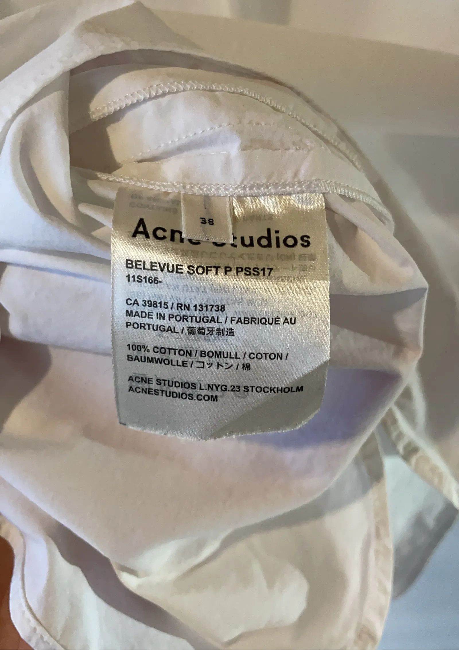 Acne Studios Acne Studios Belevue soft p Shirt Size S / US 4 / IT 40 - 3 Thumbnail
