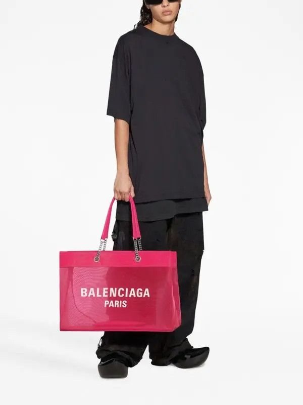 Balenciaga Duty Free Large Tote Bag in fuchsia Size ONE SIZE - 2 Thumbnail