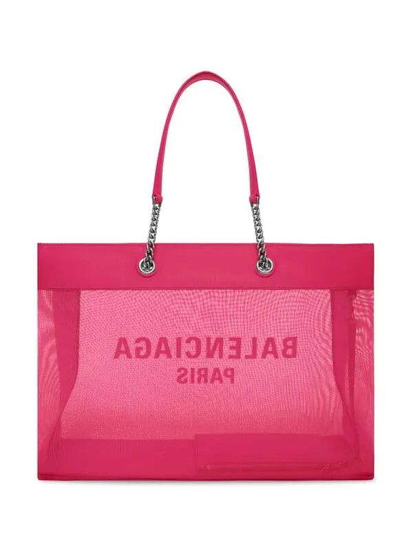 Balenciaga Duty Free Large Tote Bag in fuchsia Size ONE SIZE - 3 Thumbnail